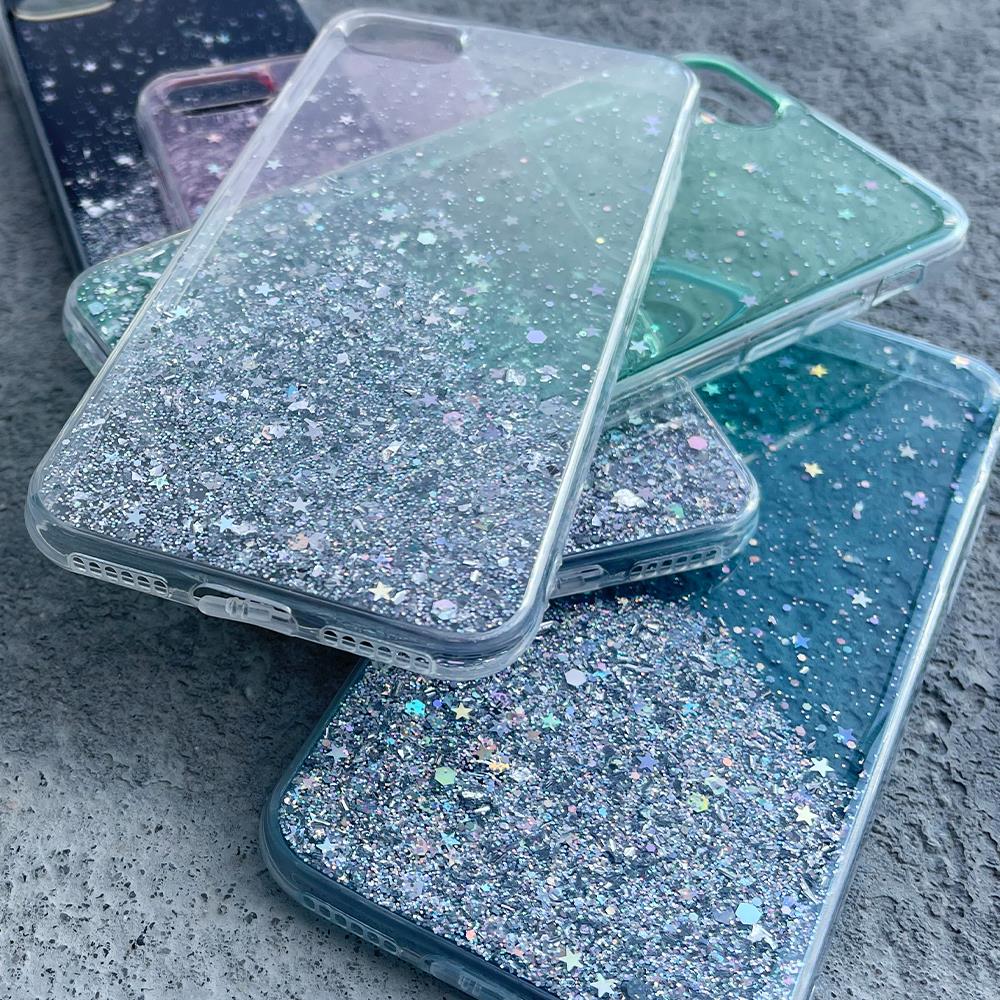 Wozinsky Star Glitter silikonikuori Apple iPhone 12/iPhone 12 Pro - vaaleanpunainen