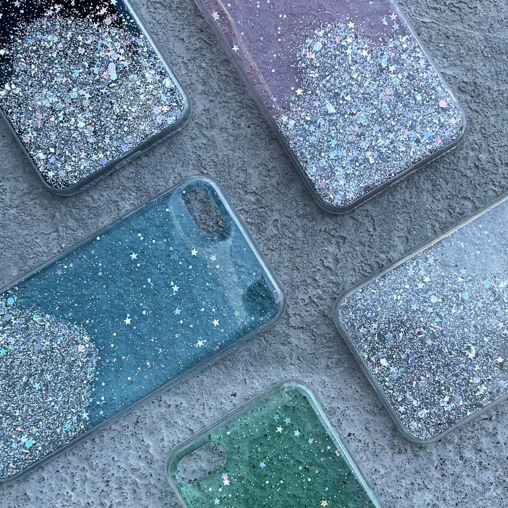 Wozinsky Star Glitter silikonikuori Apple iPhone 12/iPhone 12 Pro - vaaleanpunainen