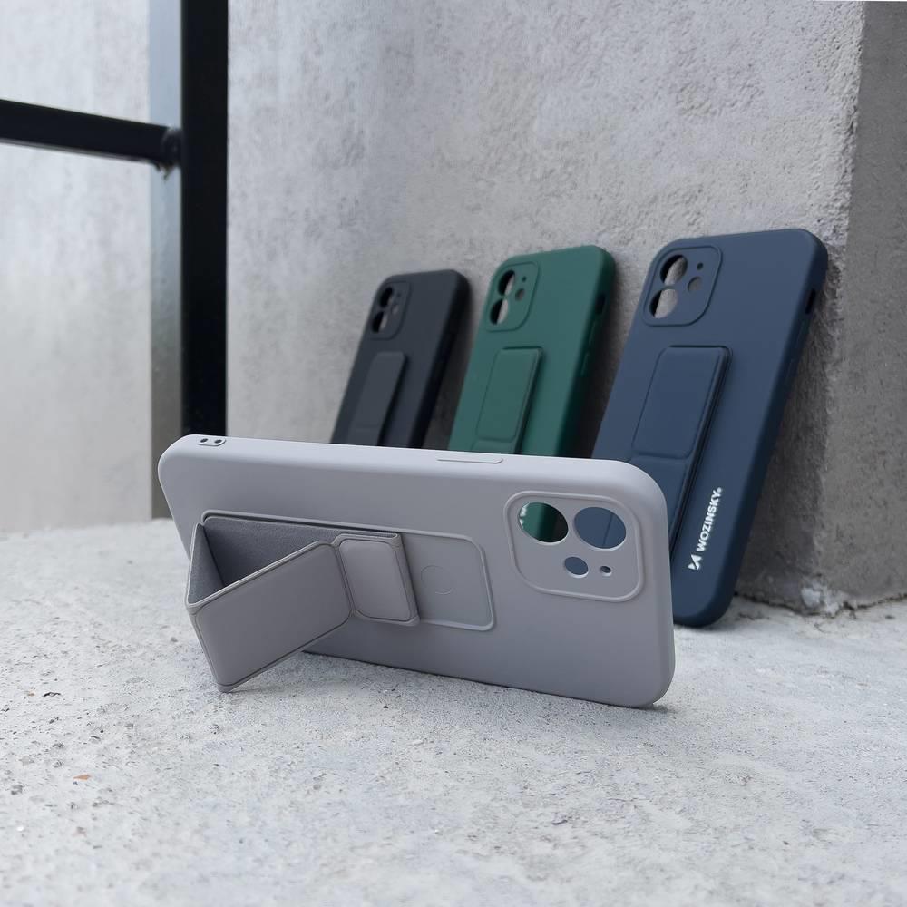 Wozinsky kotelo Kickstand Samsung Galaxy S21 Ultra 5G - tummansininen