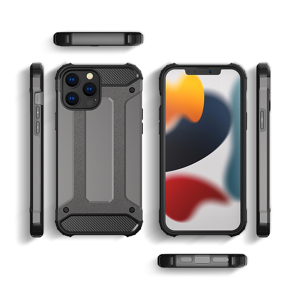 Hybrid Armor -kotelo Apple iPhone 13 Pro Max - musta
