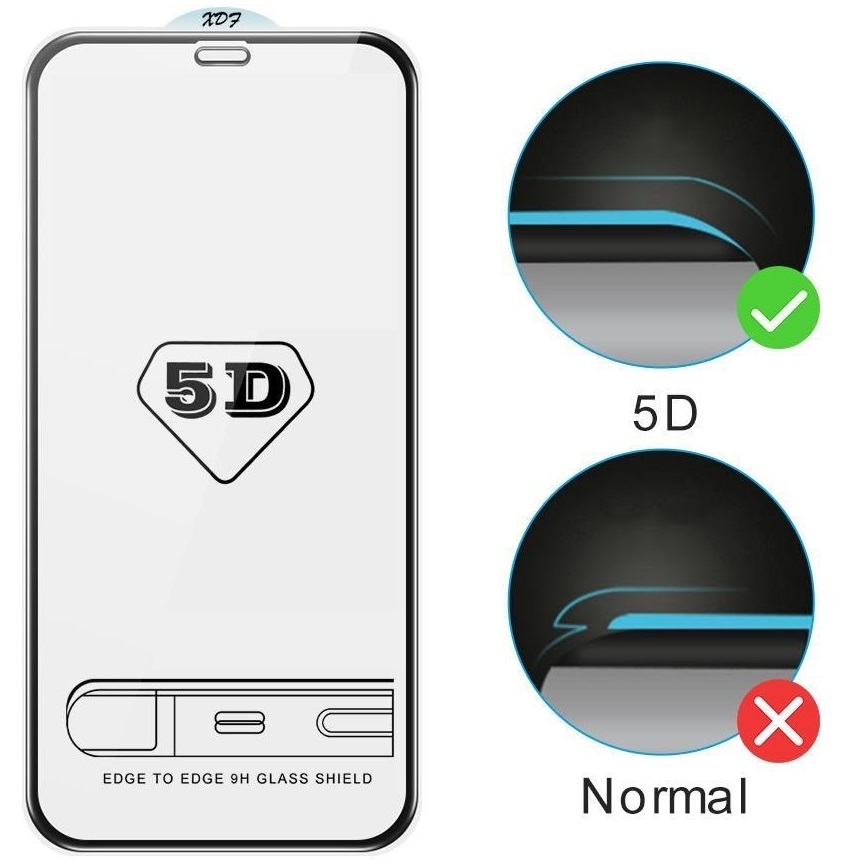 5D suojalasi Fénix Oppo Reno7 5G - musta