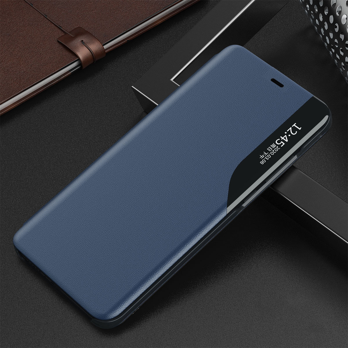 Tyylikäs kirjakotelo View Case Apple iPhone 13 Mini - punainen