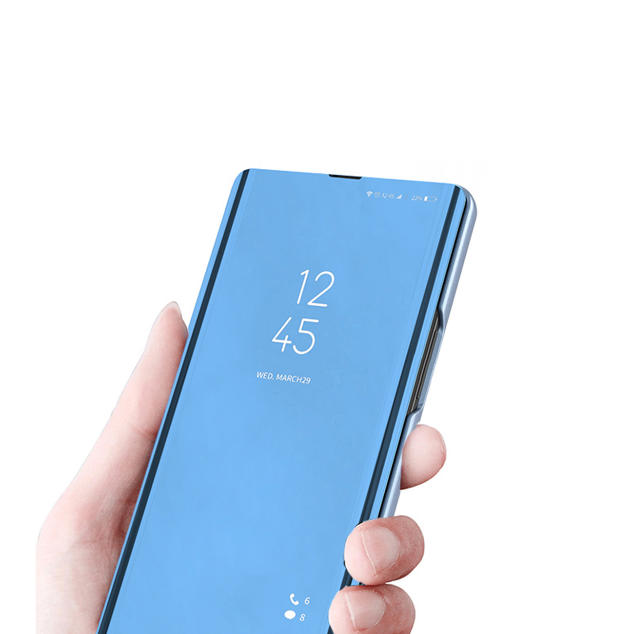 Clear View -kotelo Xiaomi Redmi Note 12 Pro+:lle - musta