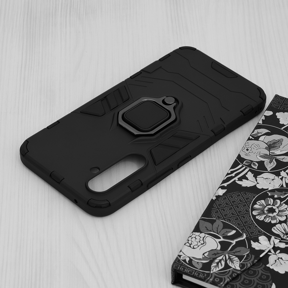 Kestävä Ring Armor Case Samsung Galaxy A54 - musta