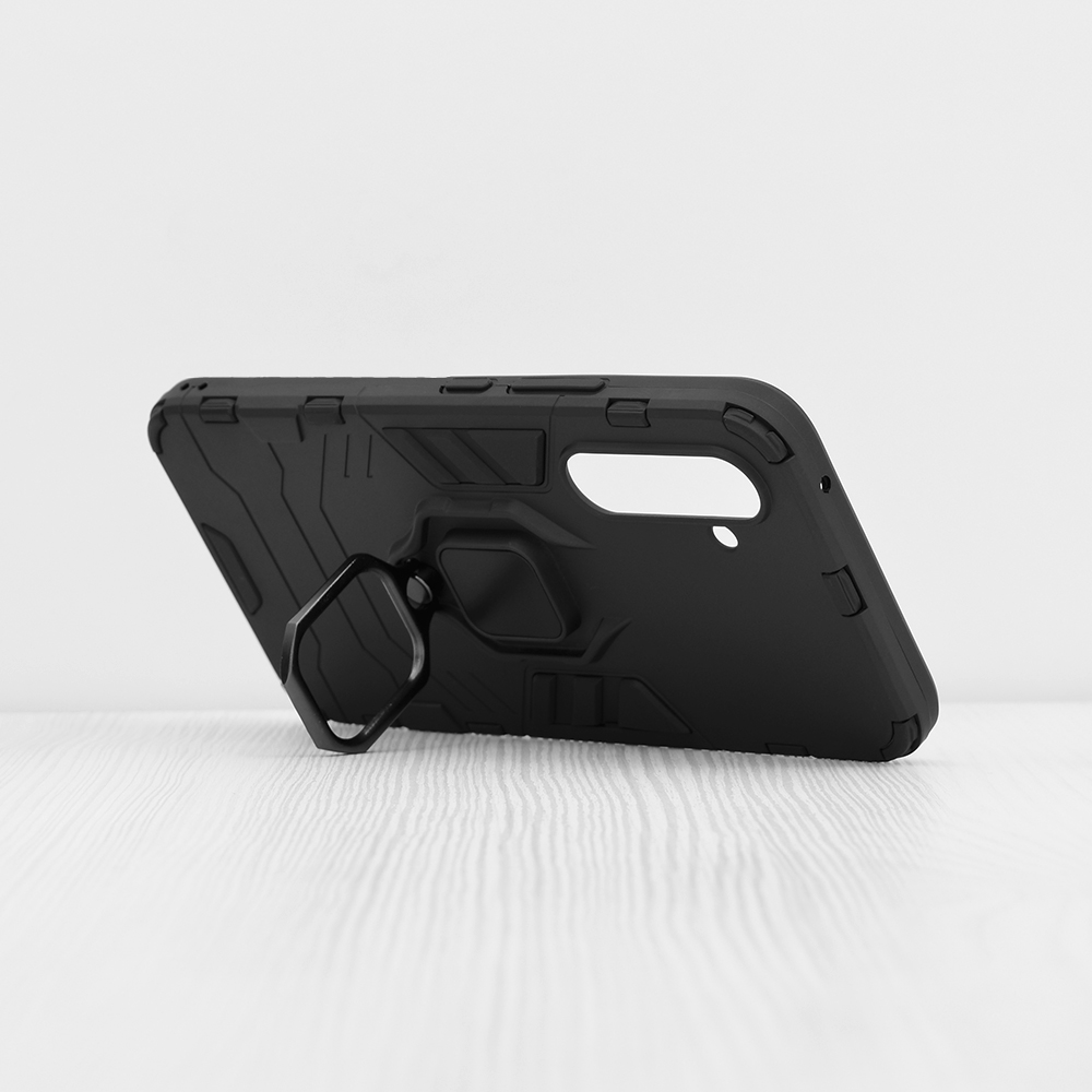 Kestävä Ring Armor Case Samsung Galaxy A54 - musta