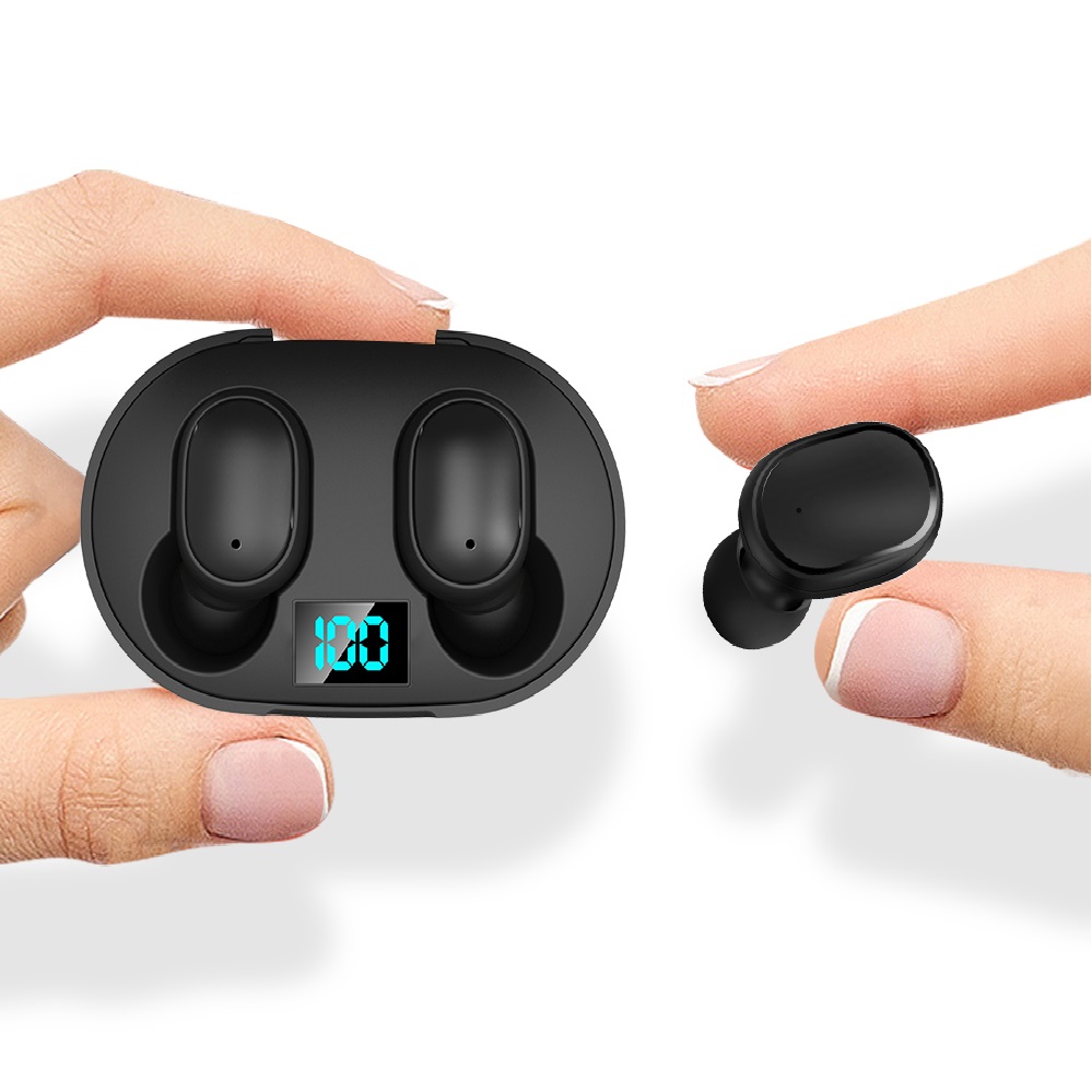 Langattomat bluetooth-kuulokkeet E6S - Musta