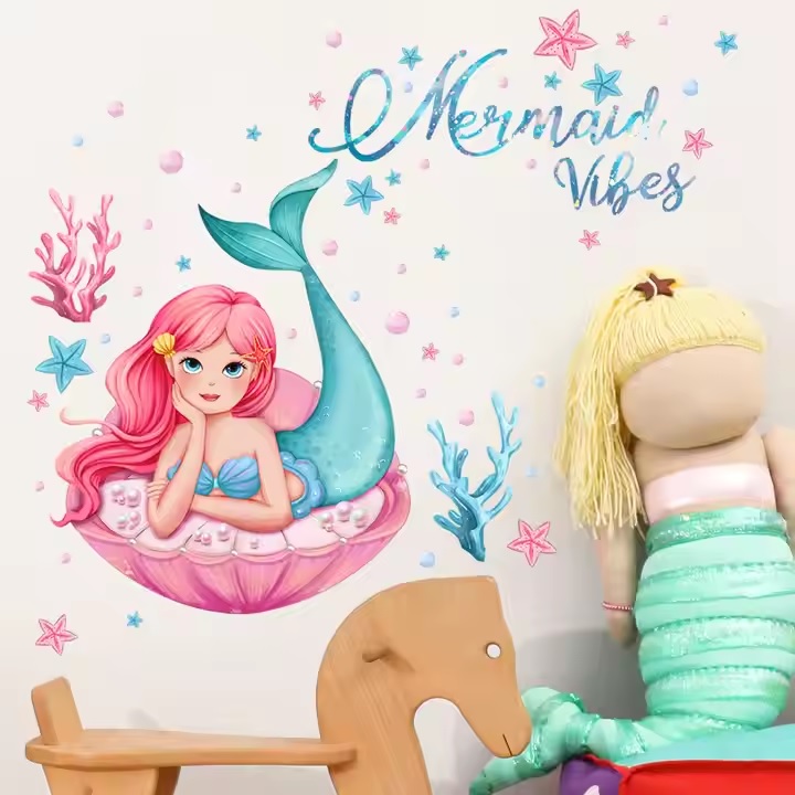 Seinätarra / Tapetti Mermaid Vibes
