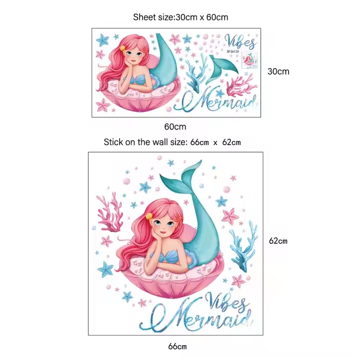 Seinätarra / Tapetti Mermaid Vibes