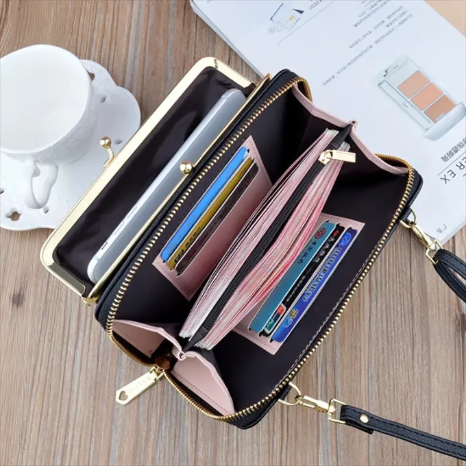 Crossbody Lompakko LE-25219 - Harmaa
