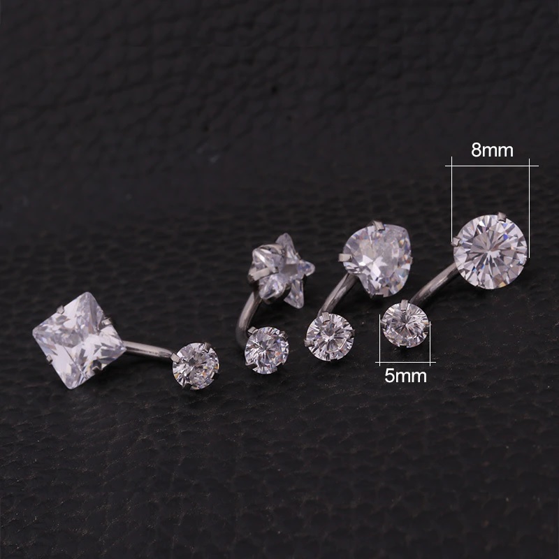 Piercing-korvakoru LI-23610 - Hopea / Sydän