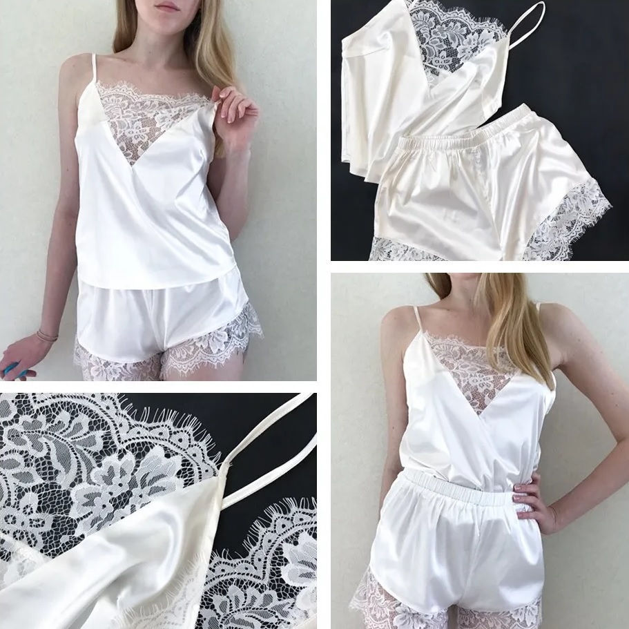 CU-33965 Lyhyt naisten pyjama - Musta / L