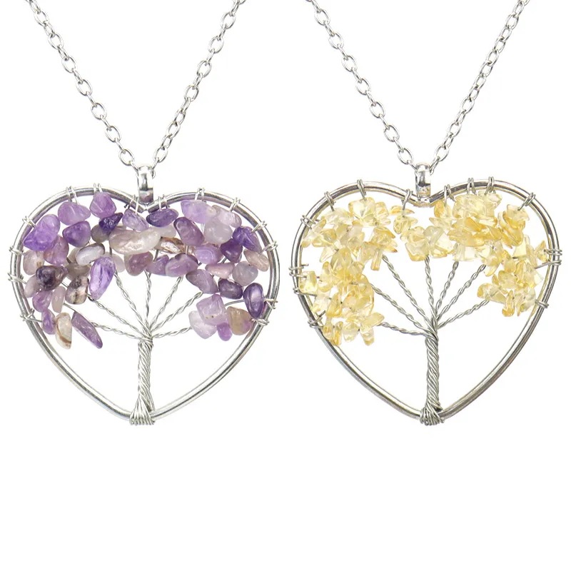 Kaulakoru Tree Heart - Sininen