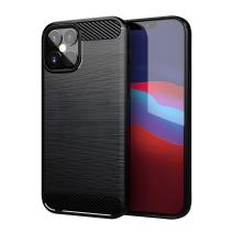 Carbon Shield TPU -kotelo Apple iPhone 12 Pro Max:lle - musta