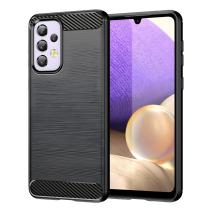 Carbon Shield TPU -kotelo Samsung Galaxy A33 5G:lle - musta