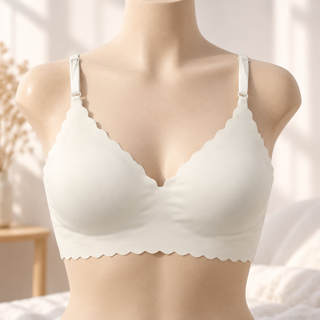 Saumattomat rintaliivit EL - 30862 - Valkoinen / XL